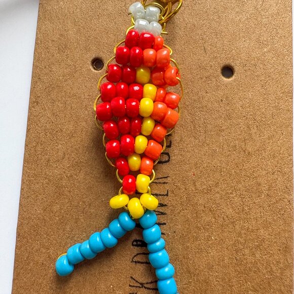 Fish Beaded Charm Keychain - Picture 3 of 3